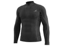 K-Merino Unisex Manica Lunga Lupetto Zip Nero