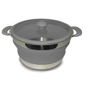 Grey Folding Saucepans 3 Lt