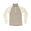 Expedition Merino Silk Zip Donna Offwhite/Stone