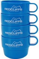 Mug Plastica con Custodia 4 pezzi