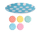 Piatto Melamina 20 cm Pois